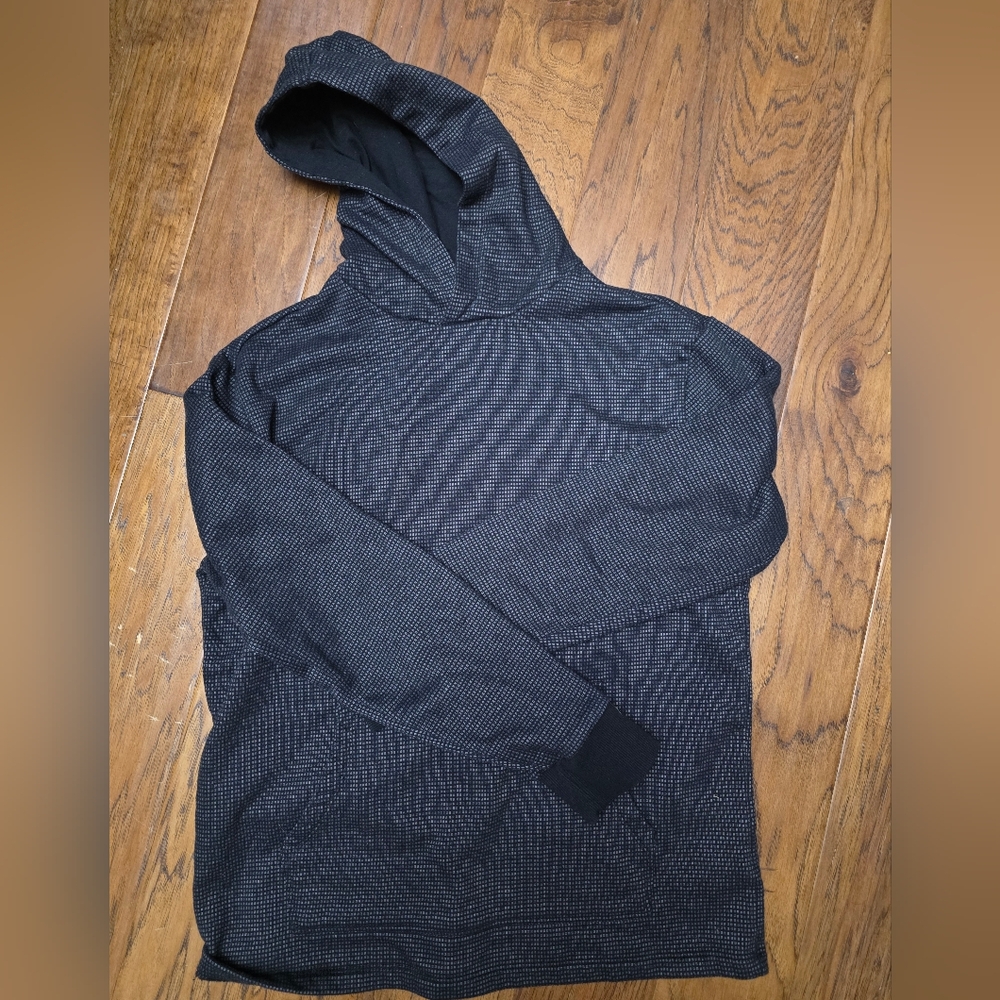 Express Black and Gray Knit Hoodie sz Med